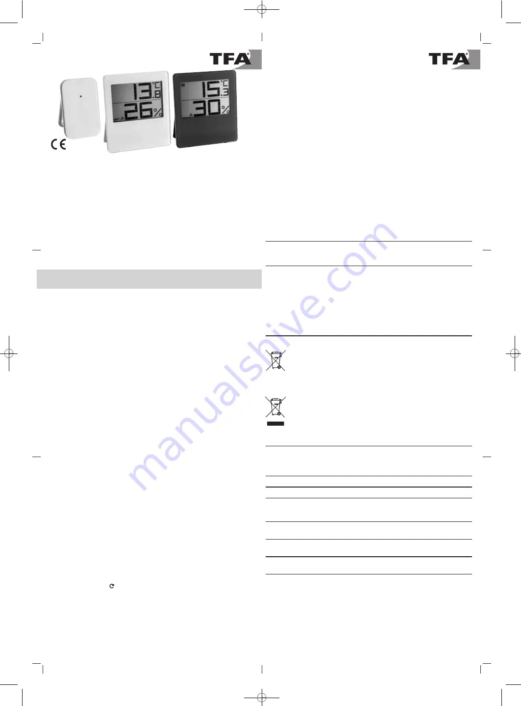 TFA 30.3052 Instruction Manual Download Page 5