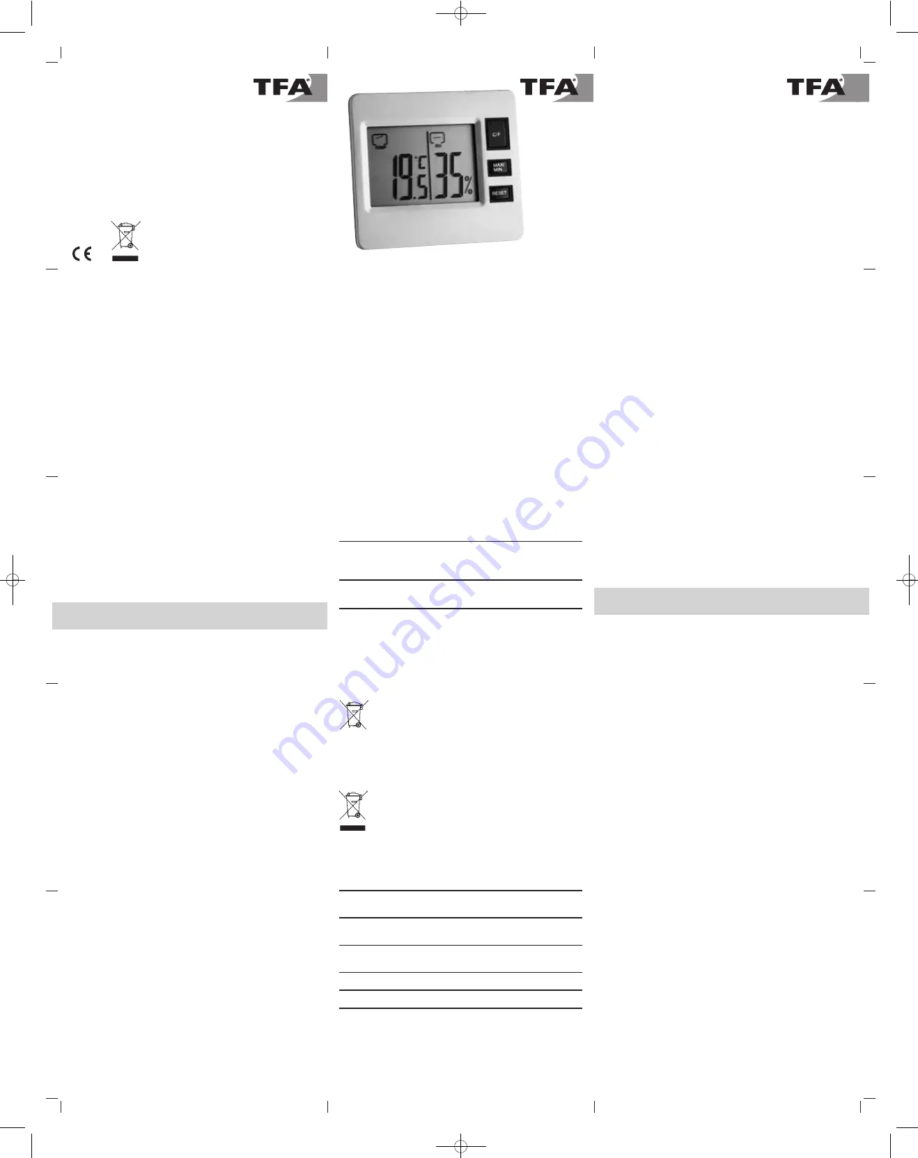 TFA 30.5028 Instruction Manual Download Page 1