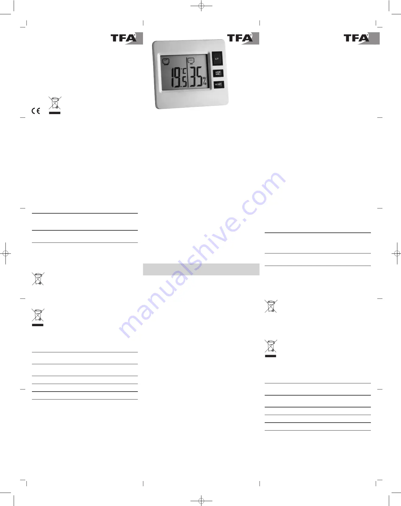 TFA 30.5028 Instruction Manual Download Page 2