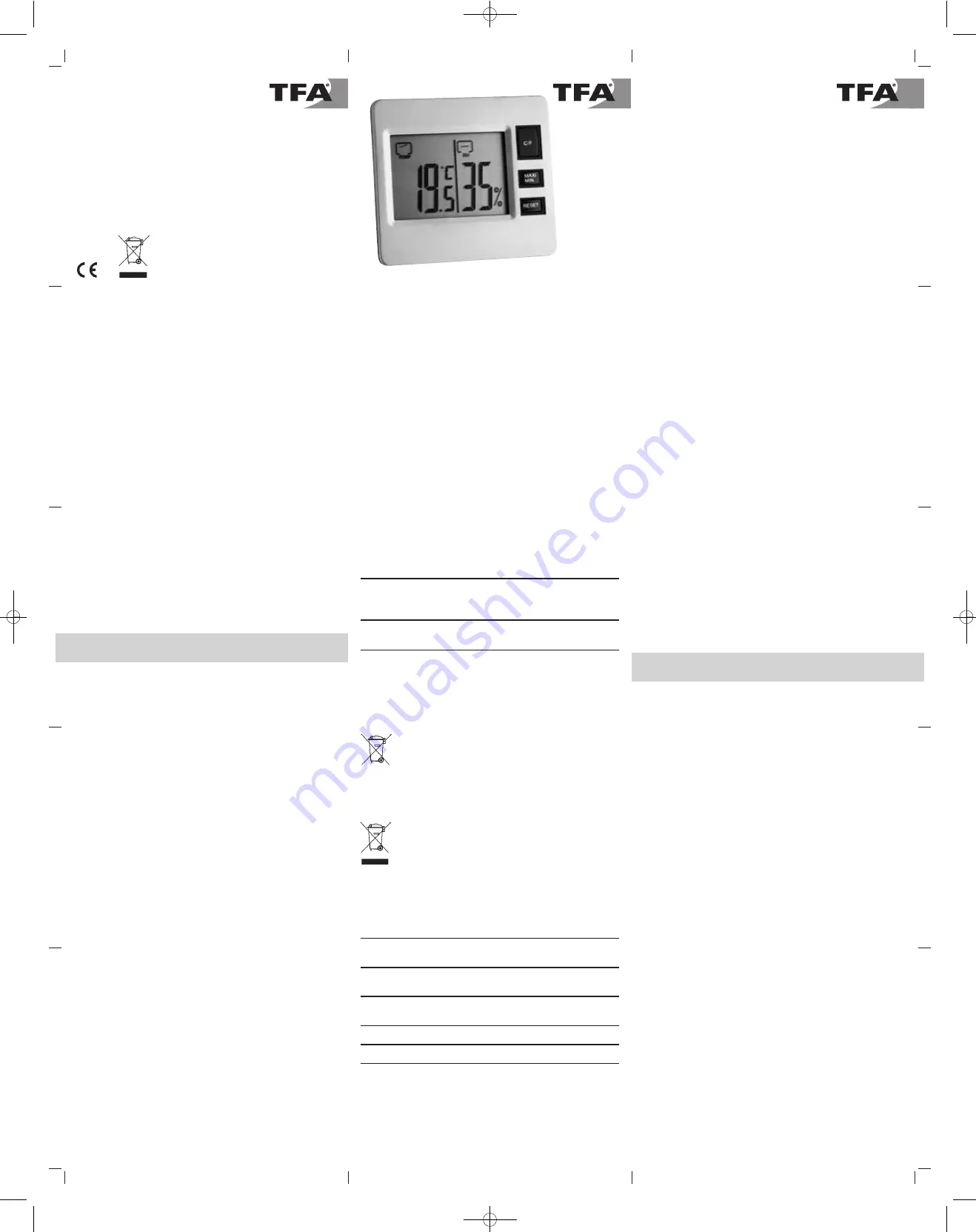 TFA 30.5028 Instruction Manual Download Page 3