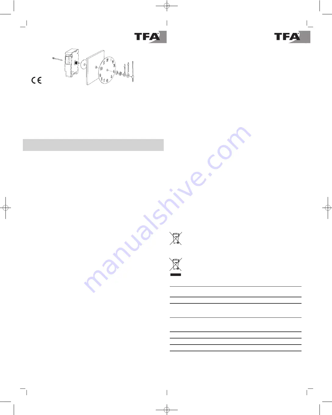 TFA 60.3525.01 Instruction Manual Download Page 1