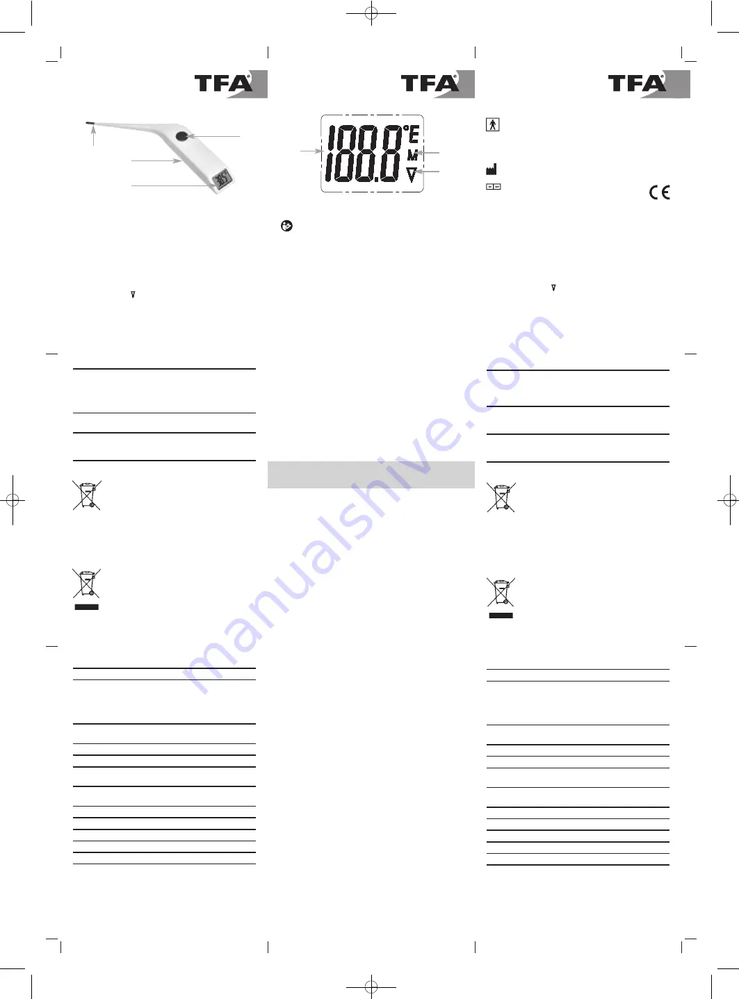 TFA VET 112 Instruction Manual Download Page 4