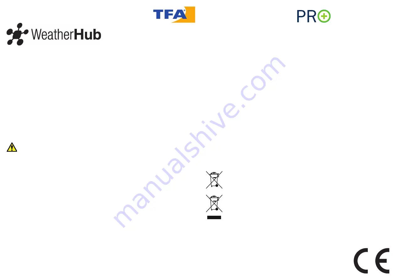 TFA WeatherHub 30.3306.02 Quick Reference Download Page 2