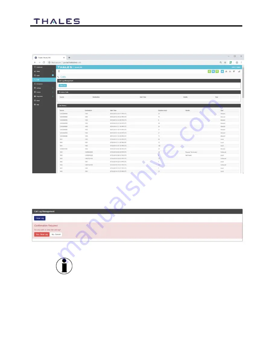 Thales VesseLINK Certus 200 User Manual Download Page 50