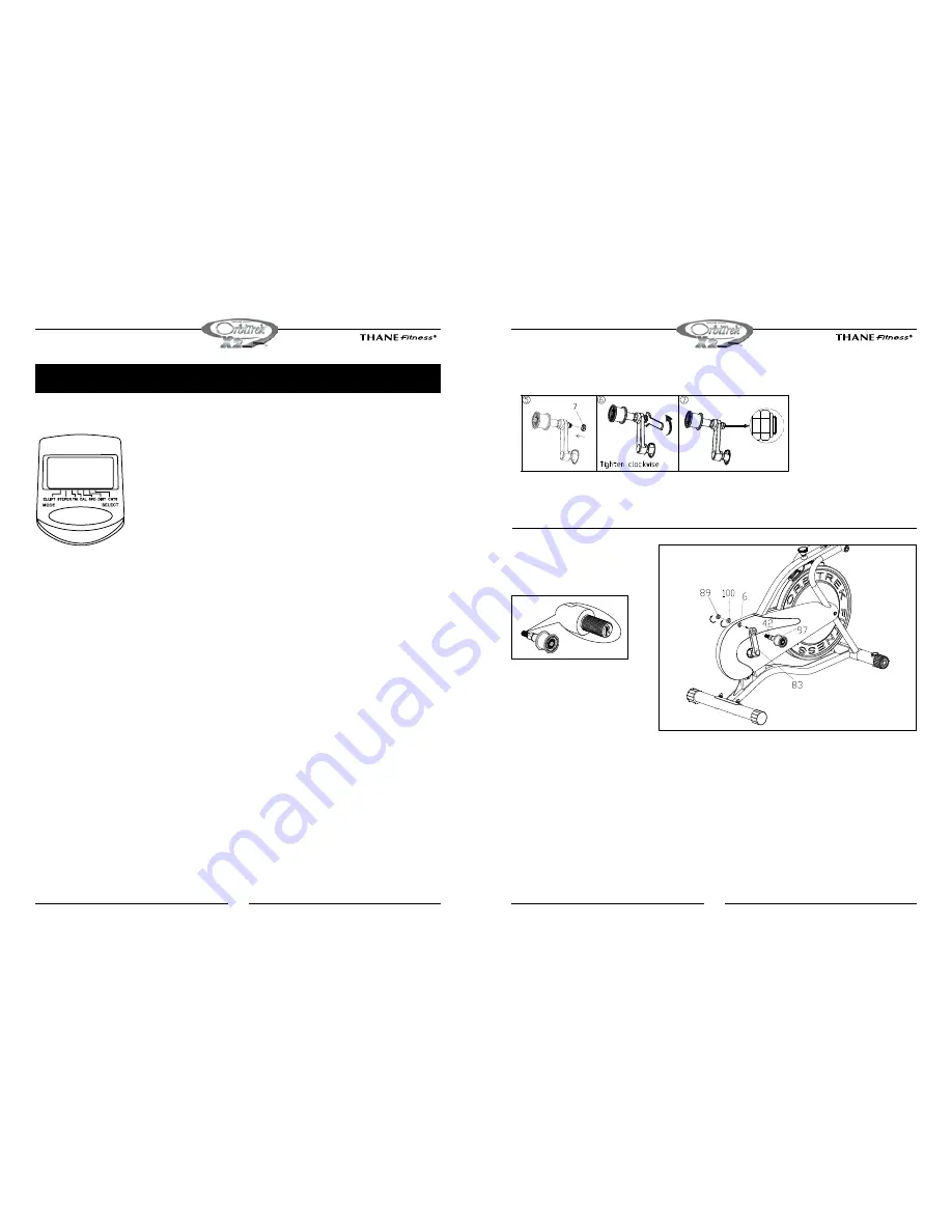 Thane Fitness Orbitrek X2 Скачать руководство пользователя страница 7