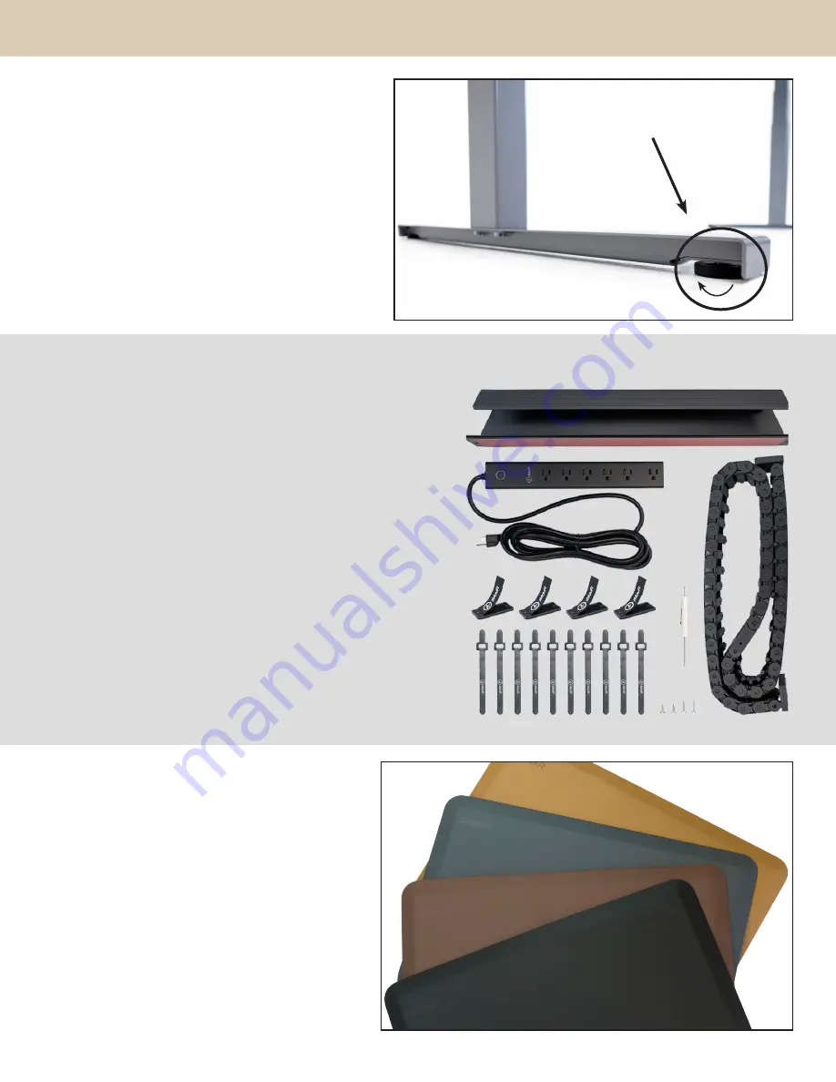 The Ensign's BALTIC Adjustable Height Standing Desk Installation Manual Download Page 9