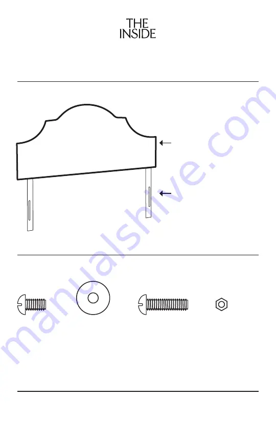 THE INSIDE Regency Headboard Assembly Instructions Download Page 1