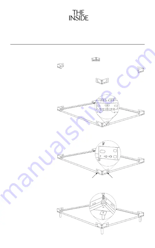 THE INSIDE Tailored Platform Bed Скачать руководство пользователя страница 3