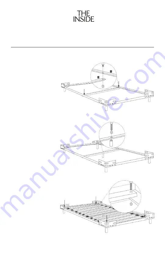 THE INSIDE Tailored Platform Bed Скачать руководство пользователя страница 4