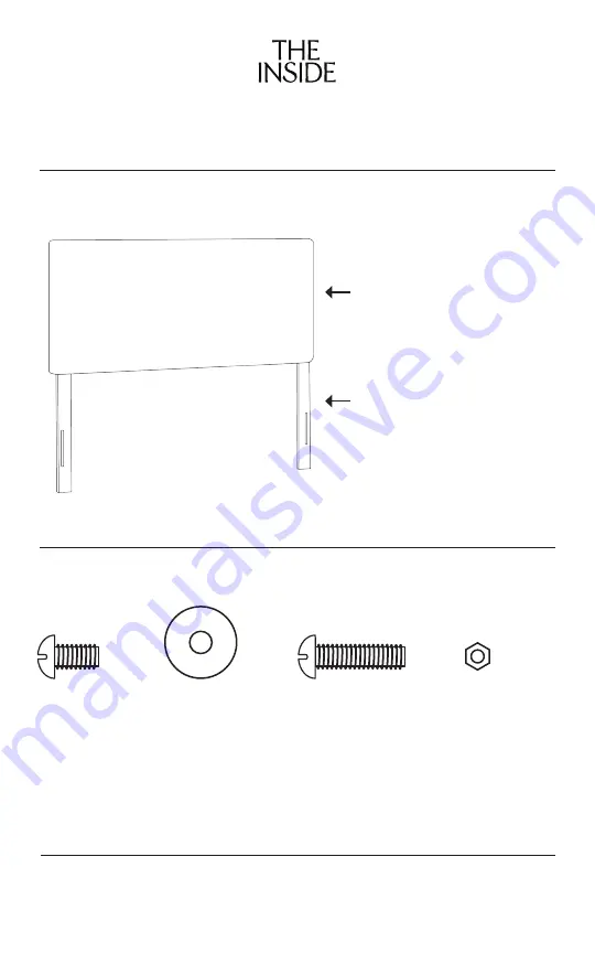 THE INSIDE Tailored Platform Bed Assembly Instructions Manual Download Page 6