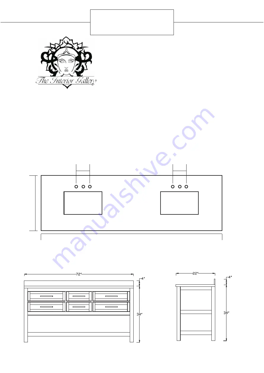 The Interior Gallery TIG-610072 Скачать руководство пользователя страница 1