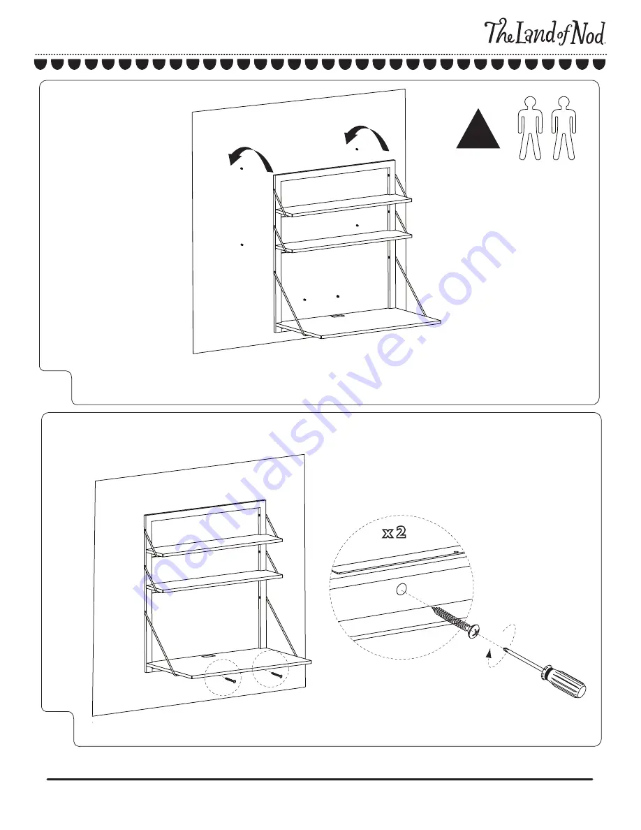 The Land of Nod 3 Tiers Wall Desk Скачать руководство пользователя страница 7