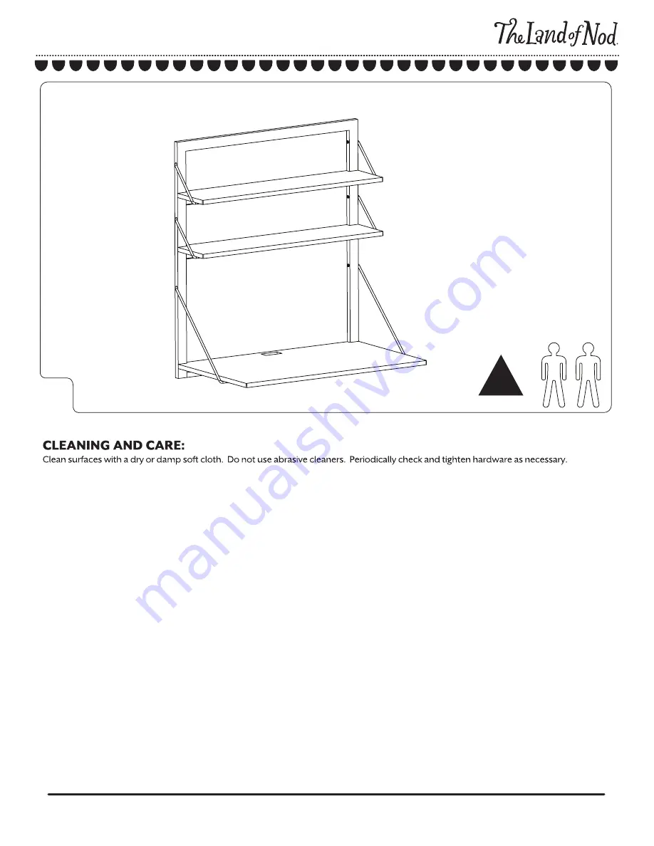 The Land of Nod 3 Tiers Wall Desk Скачать руководство пользователя страница 8