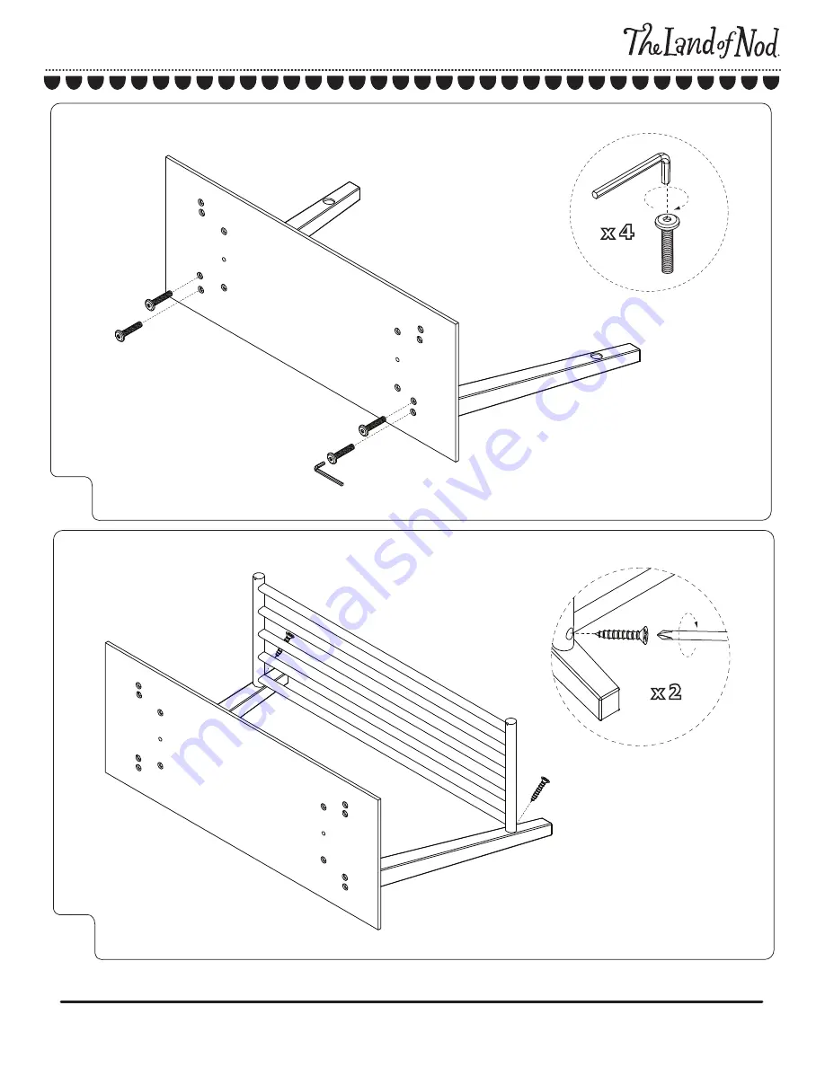 The Land of Nod Alto Bookcase Assembly Instructions Download Page 3