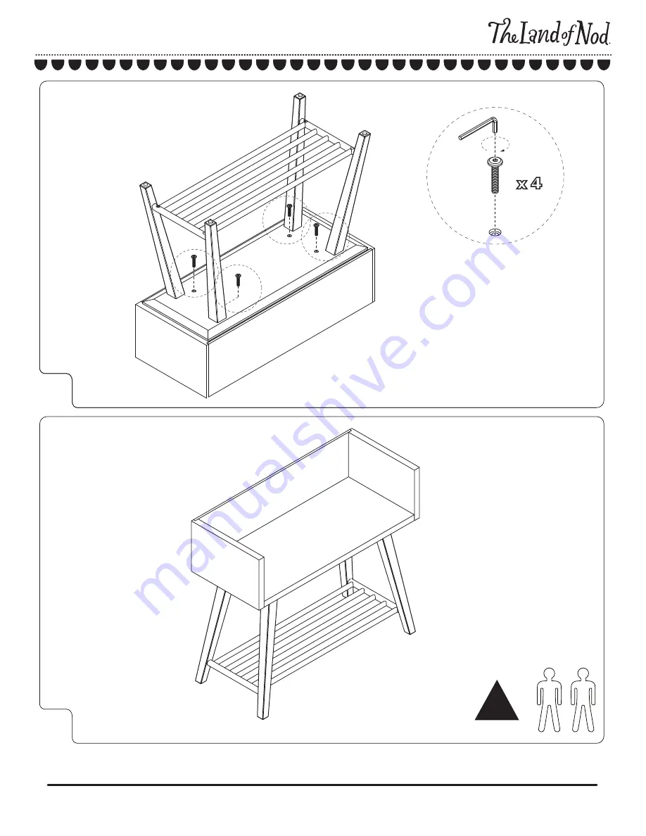 The Land of Nod Alto Bookcase Assembly Instructions Download Page 5