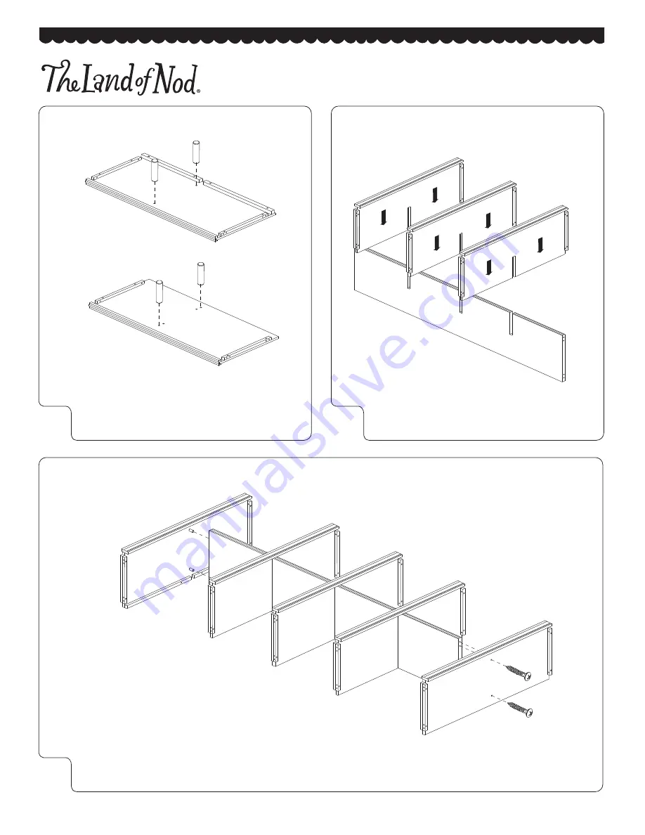 The Land of Nod Cube 8-cube Bookcase Assembly Instructions Download Page 2