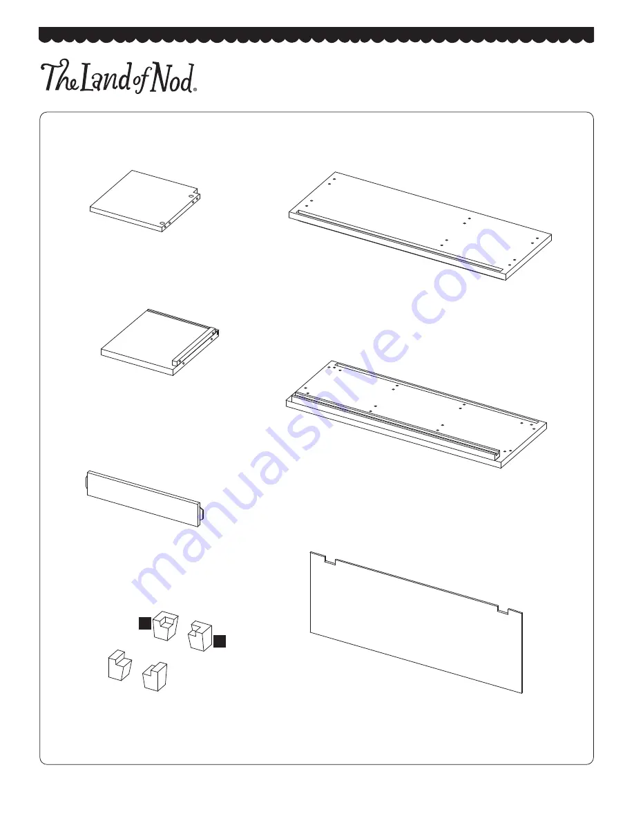 The Land of Nod District Bin Bookcase/Bench Скачать руководство пользователя страница 2