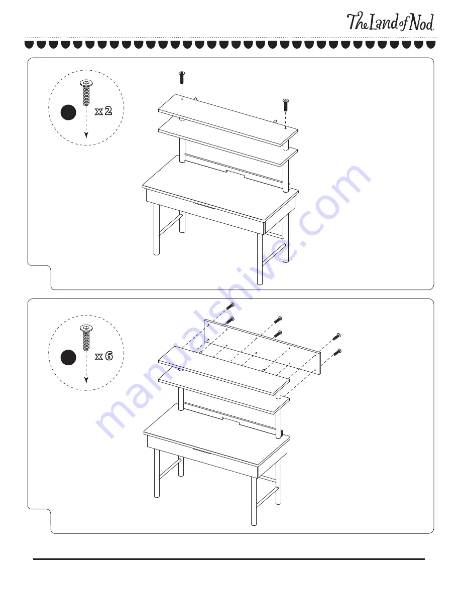 The Land of Nod Foundation Desk and Hutch Скачать руководство пользователя страница 5