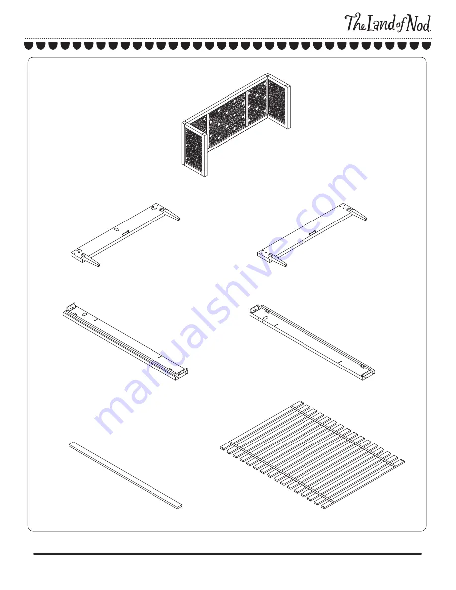 The Land of Nod Genevieve Gorder Latticework Full Bed Скачать руководство пользователя страница 3