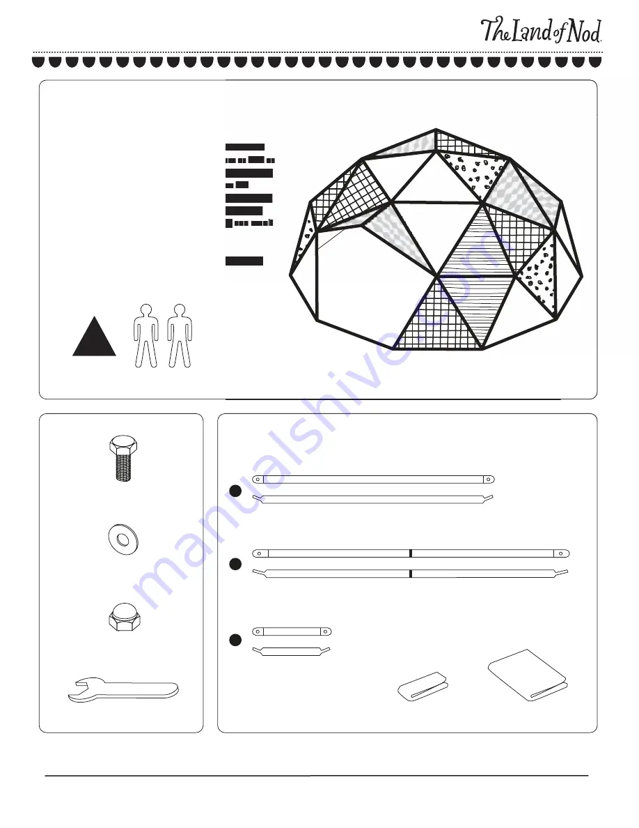 The Land of Nod Geodome Скачать руководство пользователя страница 1