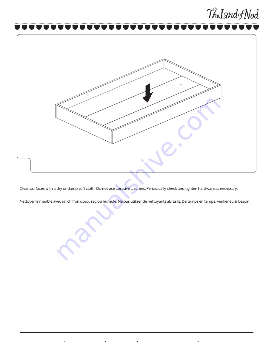 The Land of Nod Hampshire Trundle Bed Assembly Instructions Download Page 5