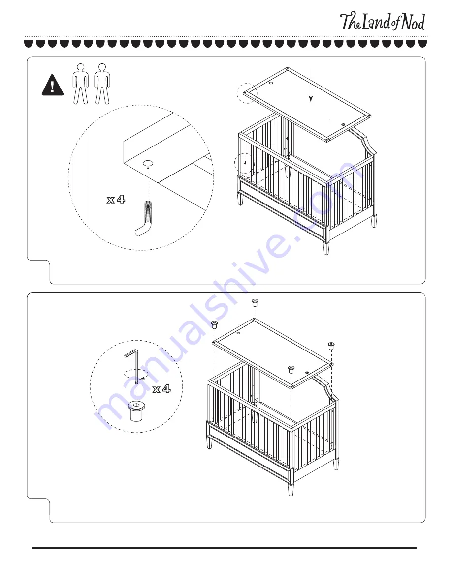 The Land of Nod Harmony Crib Скачать руководство пользователя страница 6