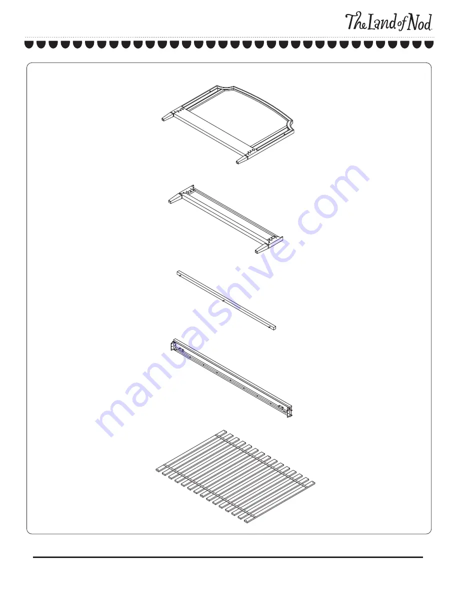 The Land of Nod Harmony Full Bed Conversion Kit Скачать руководство пользователя страница 3