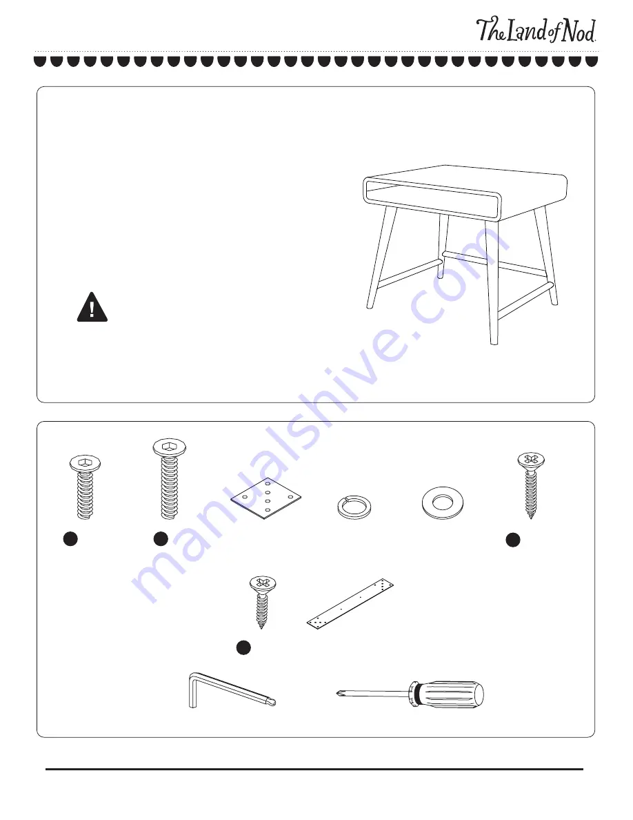 The Land of Nod In Class Play Table Assembly Instructions Download Page 1