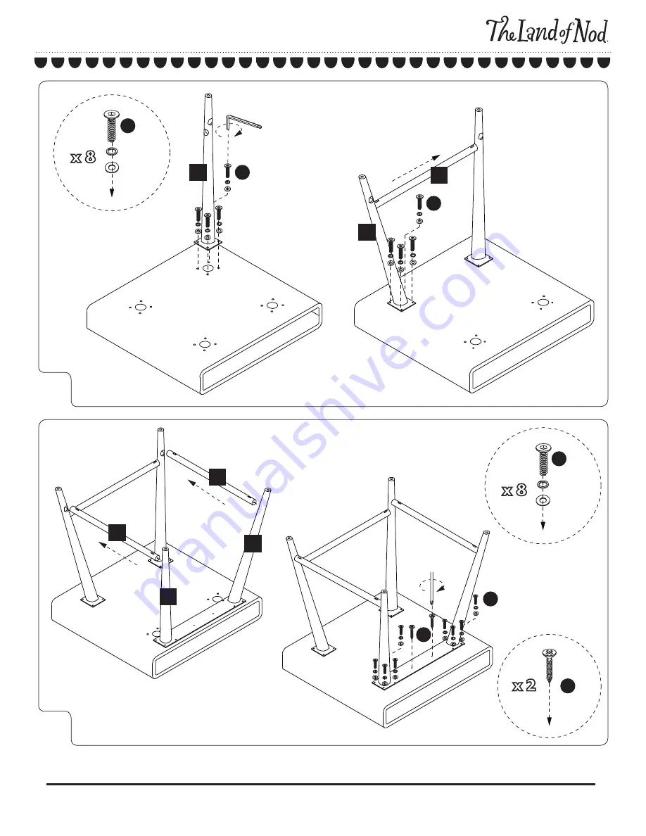 The Land of Nod In Class Play Table Assembly Instructions Download Page 4