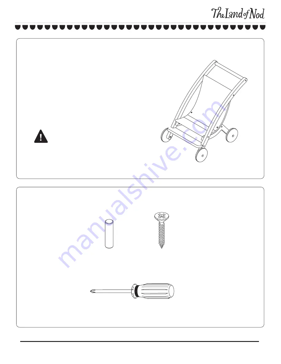 The Land of Nod Mod Doll Pram Assembly Instructions Download Page 1