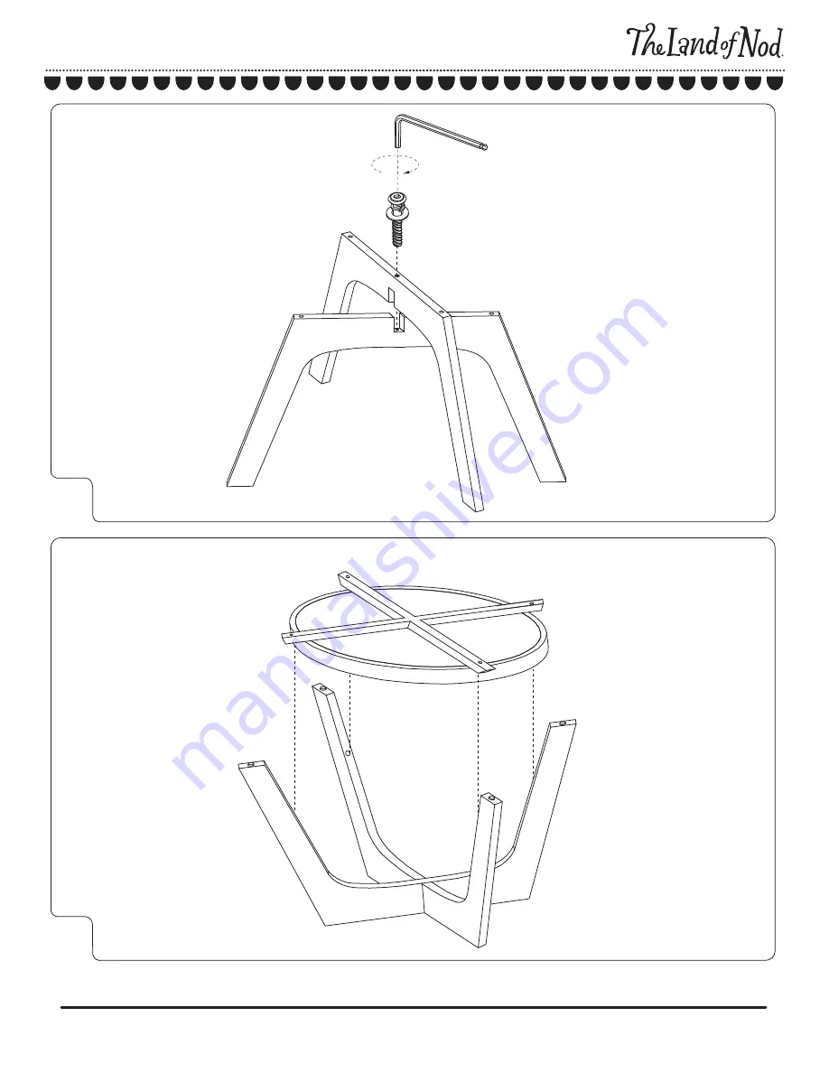 The Land of Nod Norse Bassinet Assembly Instructions Download Page 3