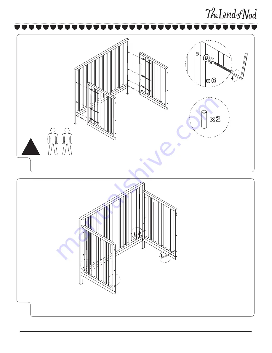 The Land of Nod Springwood Crib Скачать руководство пользователя страница 3