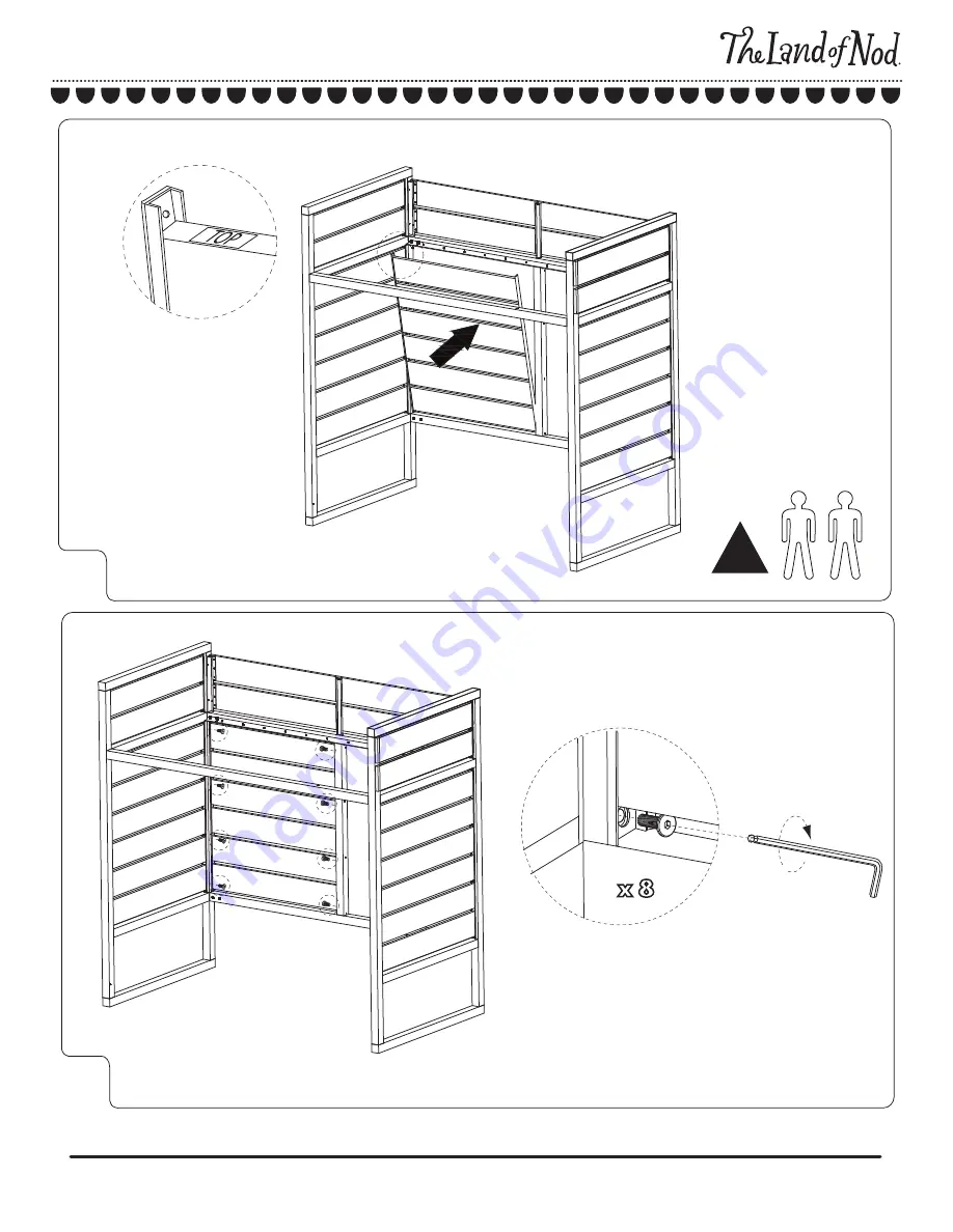 The Land of Nod Tall Order Loft Bed Скачать руководство пользователя страница 8