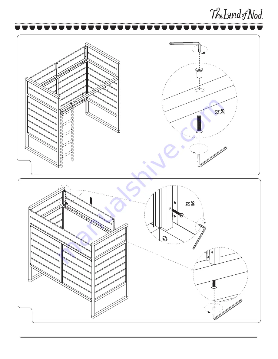 The Land of Nod Tall Order Loft Bed Скачать руководство пользователя страница 11