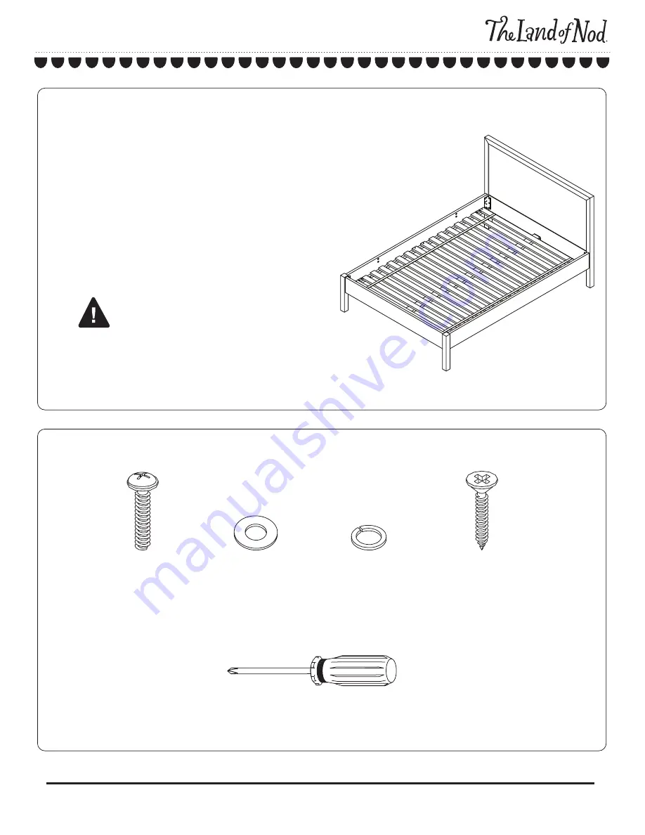 The Land of Nod Taylor Full Bed Assembly Instructions Download Page 2