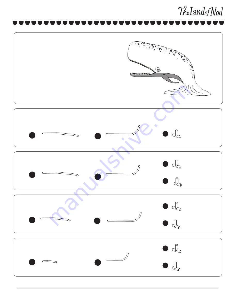 The Land of Nod Whale Playhouse Assembly Instruction Manual Download Page 1