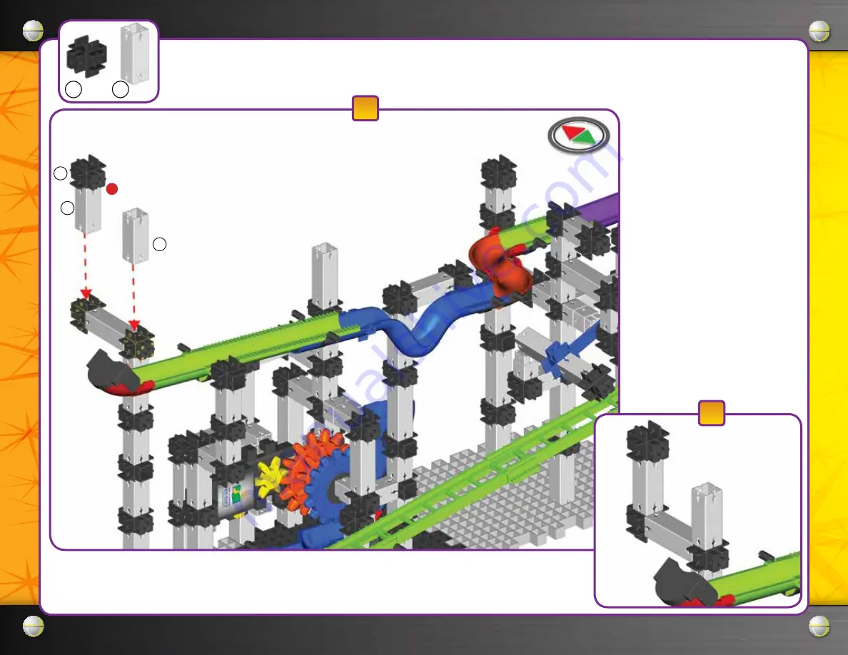 The Learning Journey Techno Gears Marble Mania Mine Shaft 2.0 Instruction Manual Download Page 34