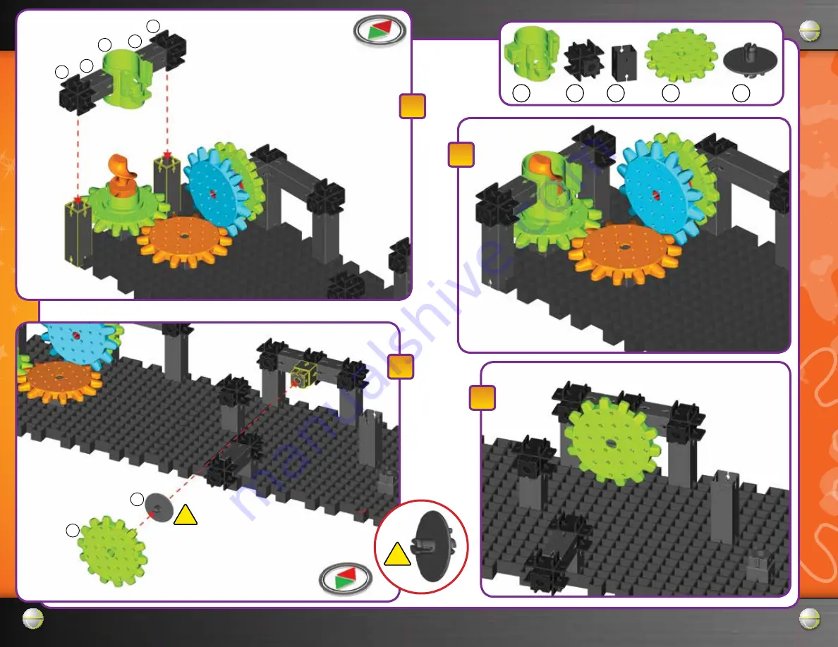 The Learning Journey Techno Gears Marble Mania Wacky Trax Instruction Manual Download Page 12