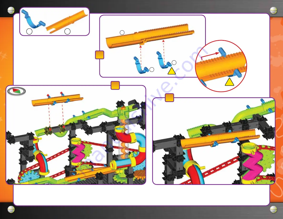 The Learning Journey Techno Gears Marble Mania Wacky Trax Instruction Manual Download Page 36