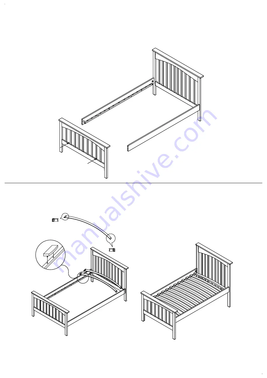 The Oak Bed Store Guest Bed Assembly Instructions Manual Download Page 4