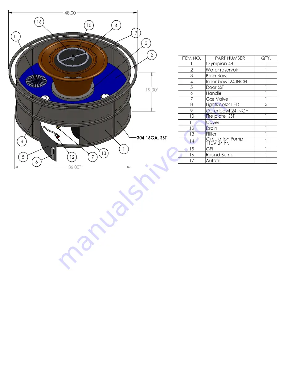 The Outdoor Plus Olympian 48 Manual Download Page 5