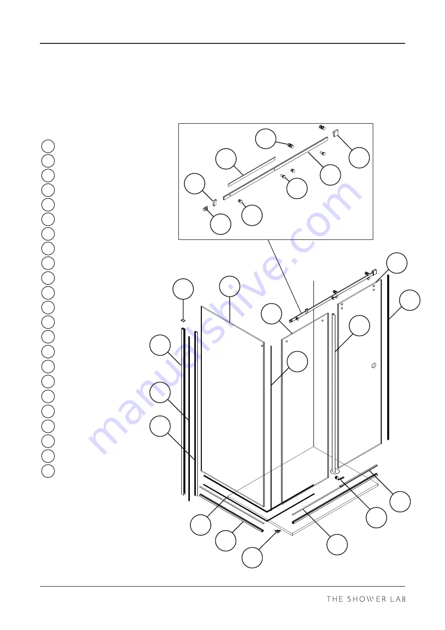 THE SHOWER LAB VIEW 31DW Manual Download Page 6