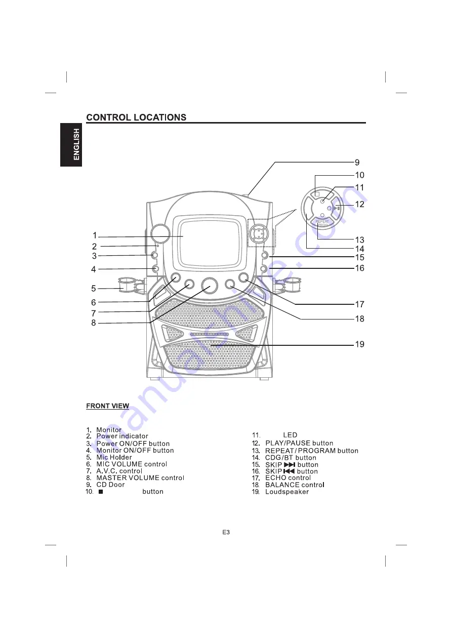 The Singing Machine CLASSIC STVG569BT Instruction Manual Download Page 4