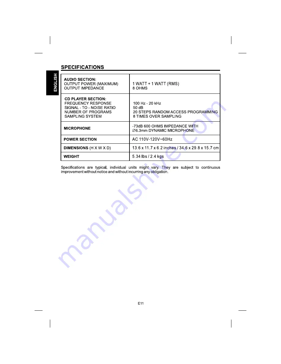 The Singing Machine SML-383P Instruction Manual Download Page 12