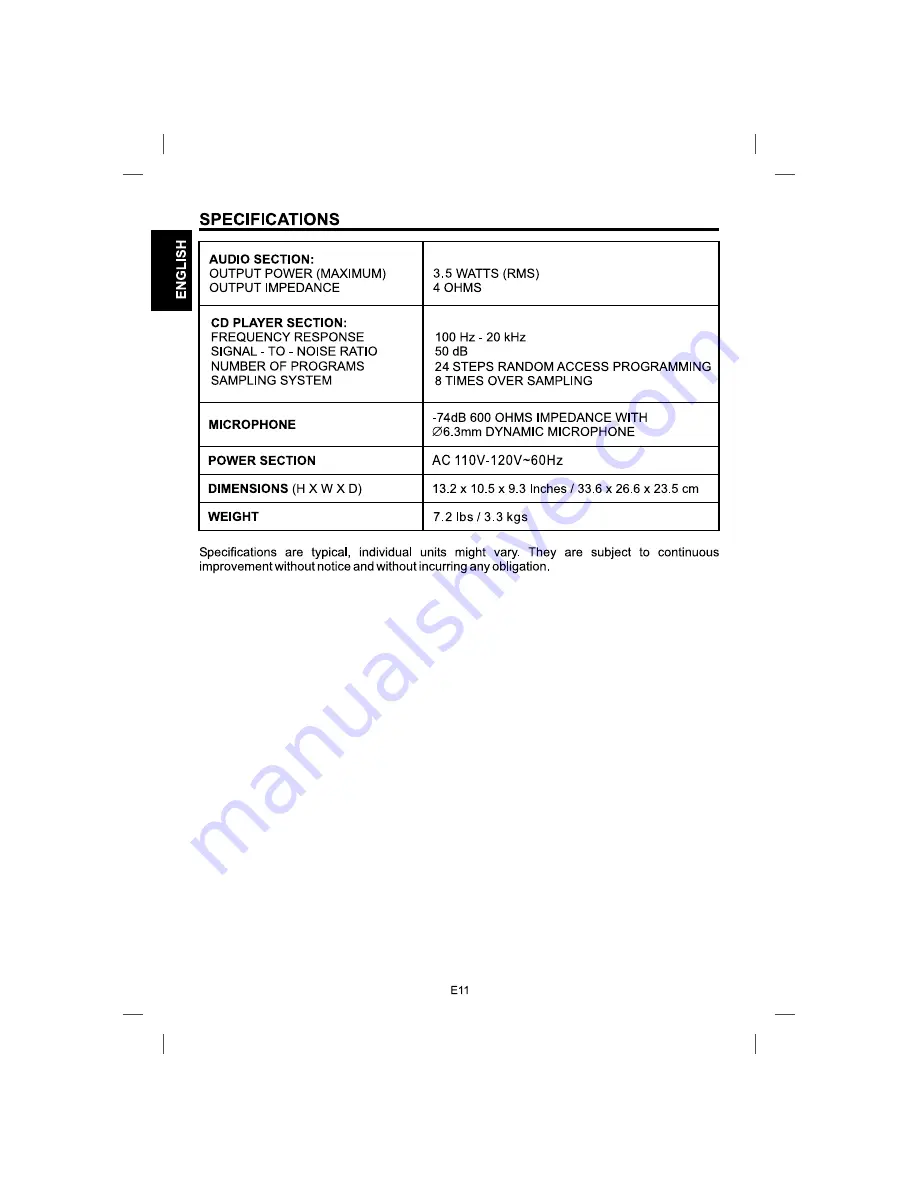 The Singing Machine SML-385W Instruction Manual Download Page 12