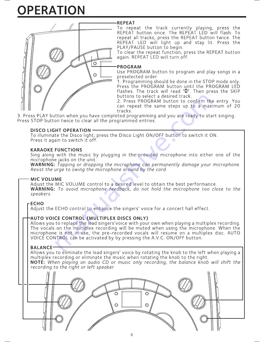 The Singing Machine SML283 Instruction Manual Download Page 7