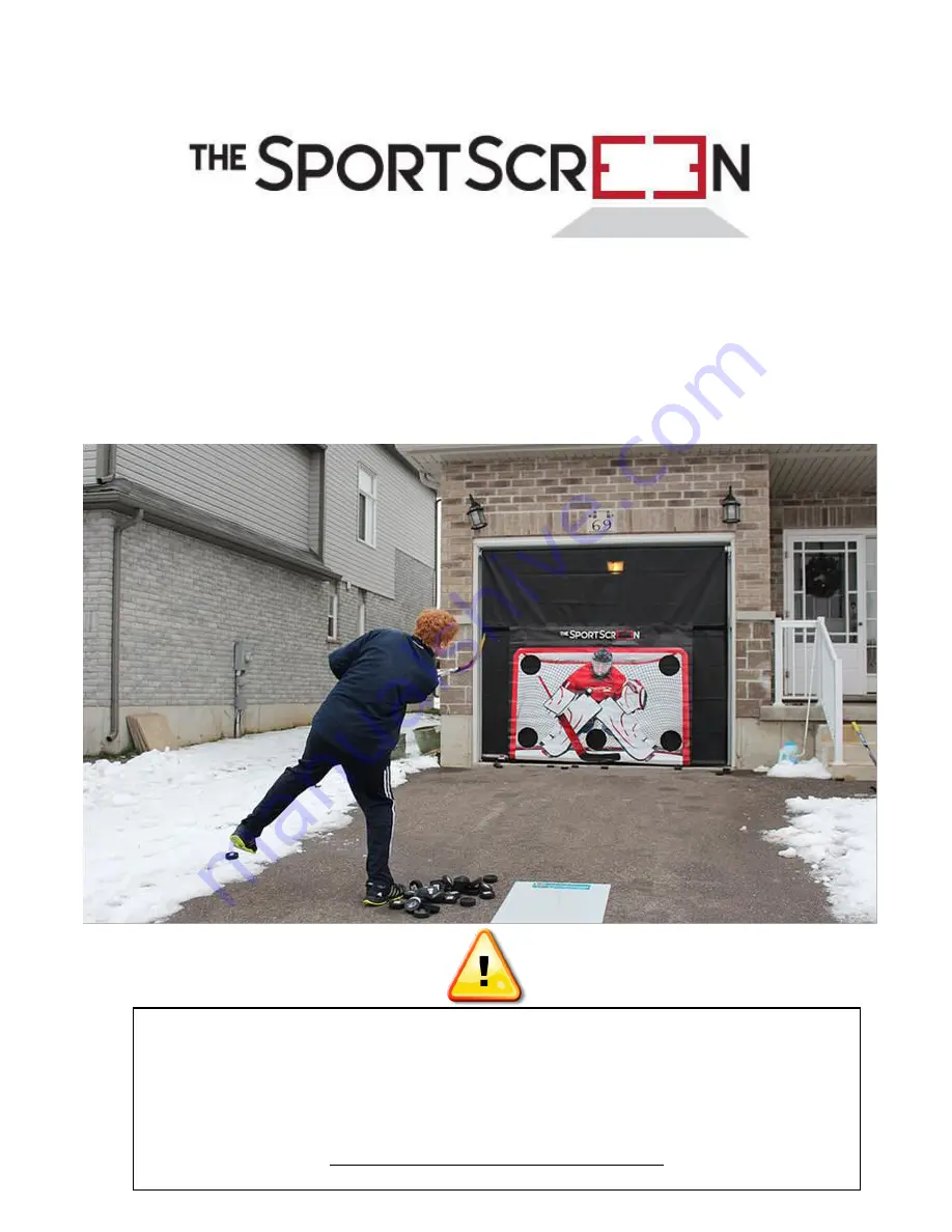 the sportScreen P316 Installation And User Manual Download Page 1