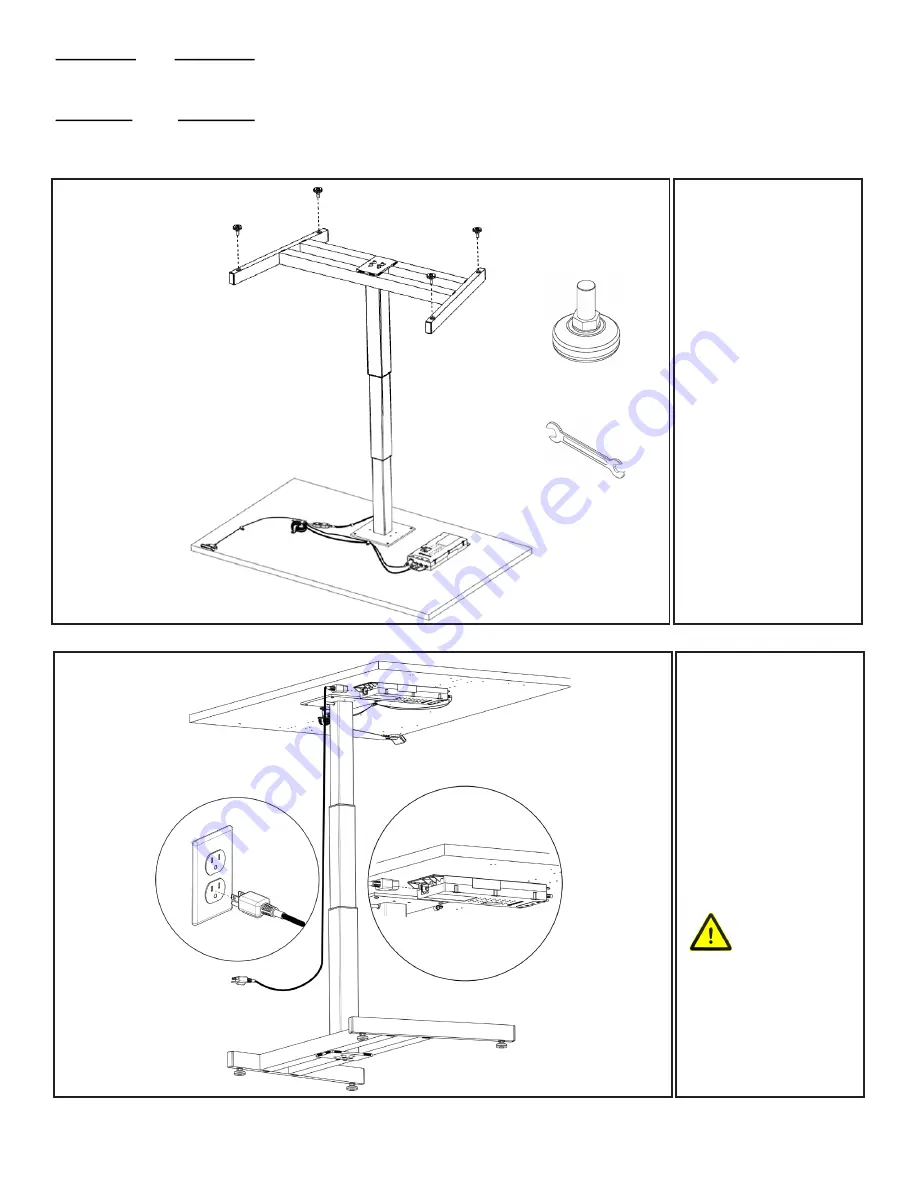 THE STANDING DESK THE ÄNDERN MOTOR Assembly Instructions Manual Download Page 6