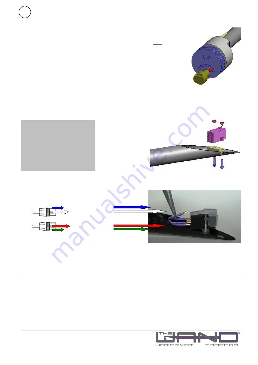 The Wand Tonearm Master Unipivot Tonearm Manual Download Page 3