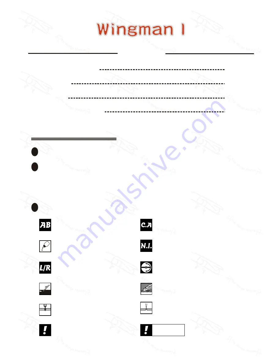 The Wings Maker Wingman I Instruction Manual Download Page 2